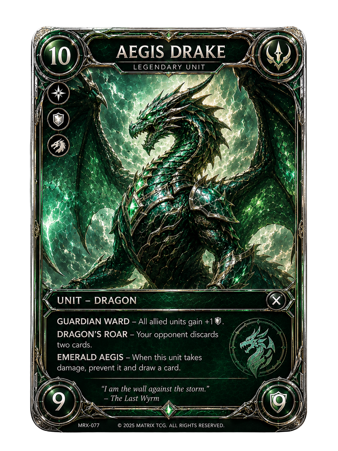 Aegis Drake — Matrix TCG Single Card | Holo Rare