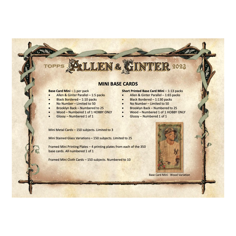 2023 Topps Allen &amp; Ginter Baseball Hobby 12 Box Case