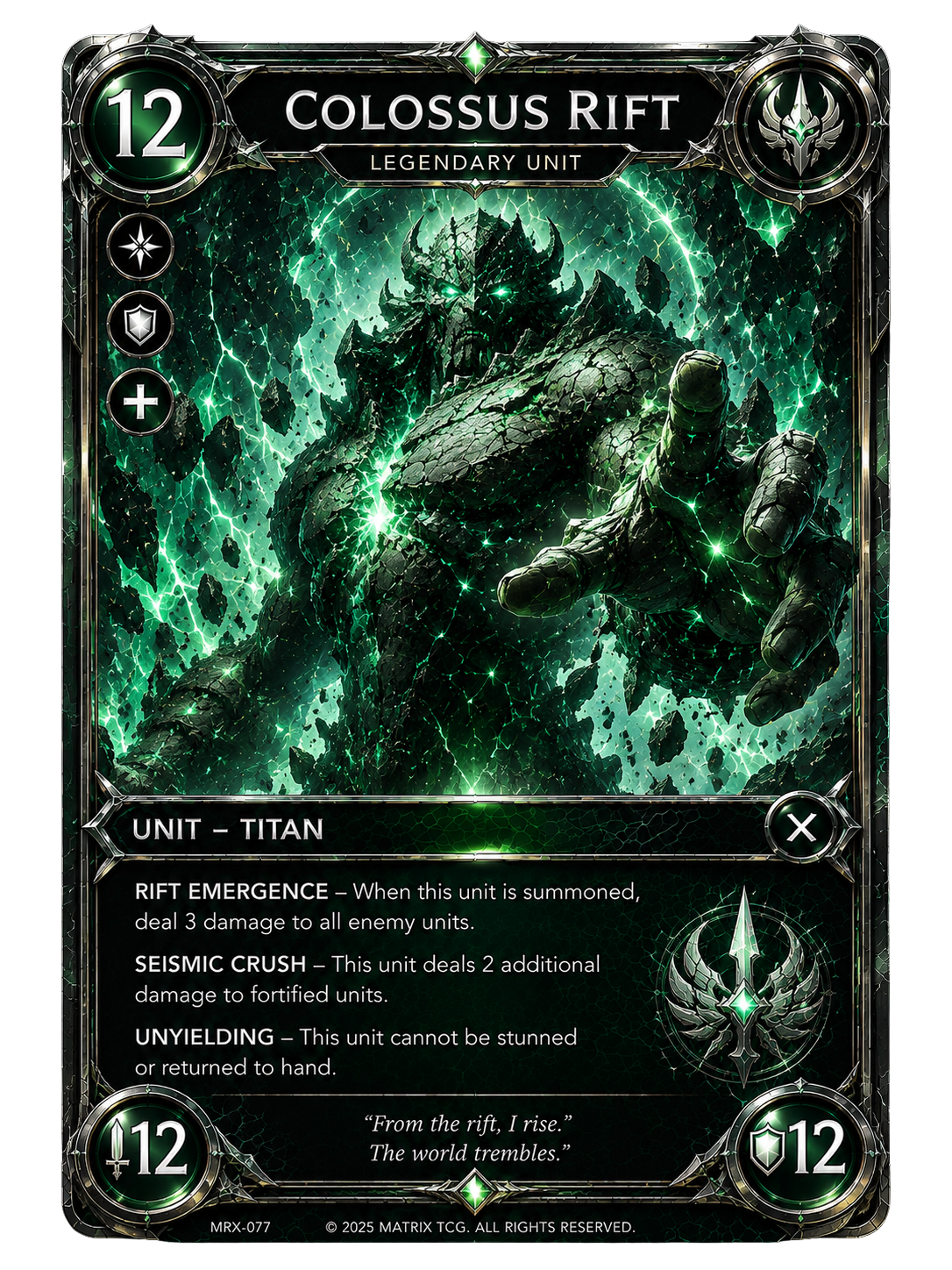 Colossus Rift — Matrix TCG Single Card | Legendary Foil