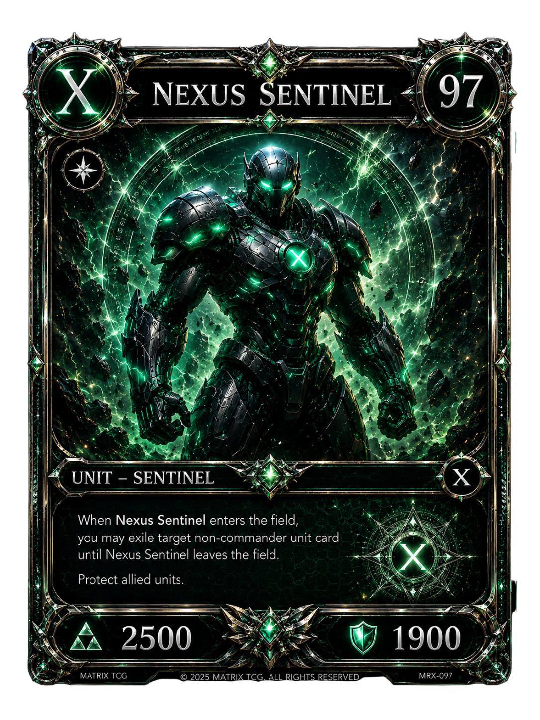 Nexus Sentinel — Matrix TCG Single Card | Holo Rare
