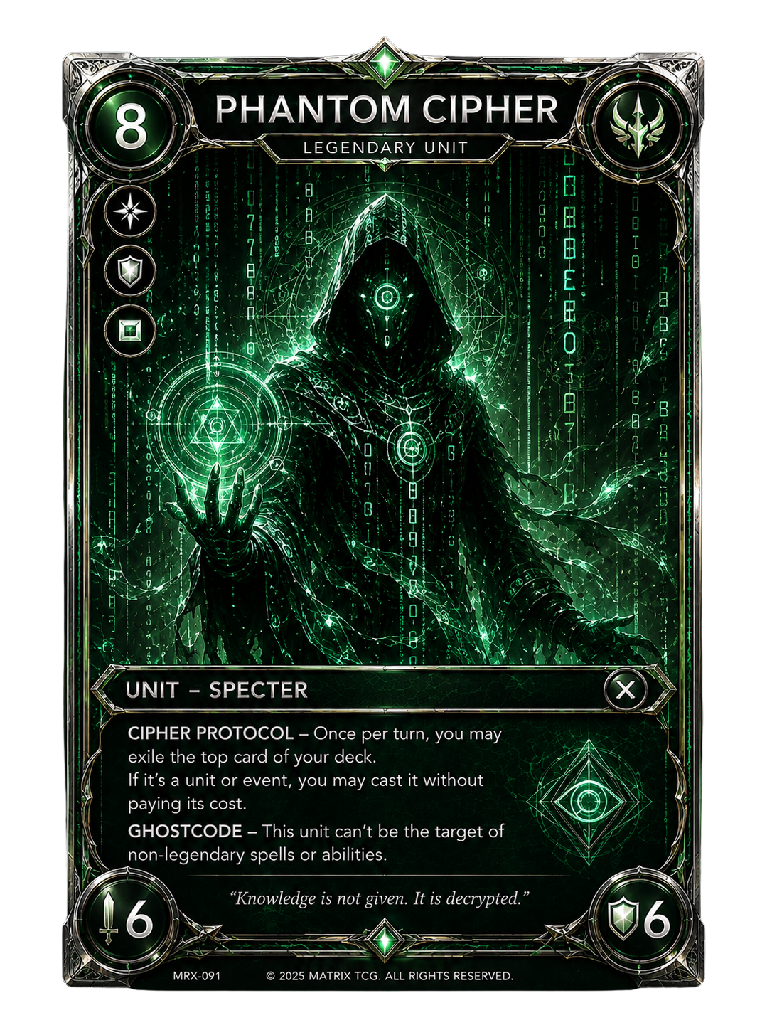 Phantom Cipher — Matrix TCG Single Card | Secret Rare