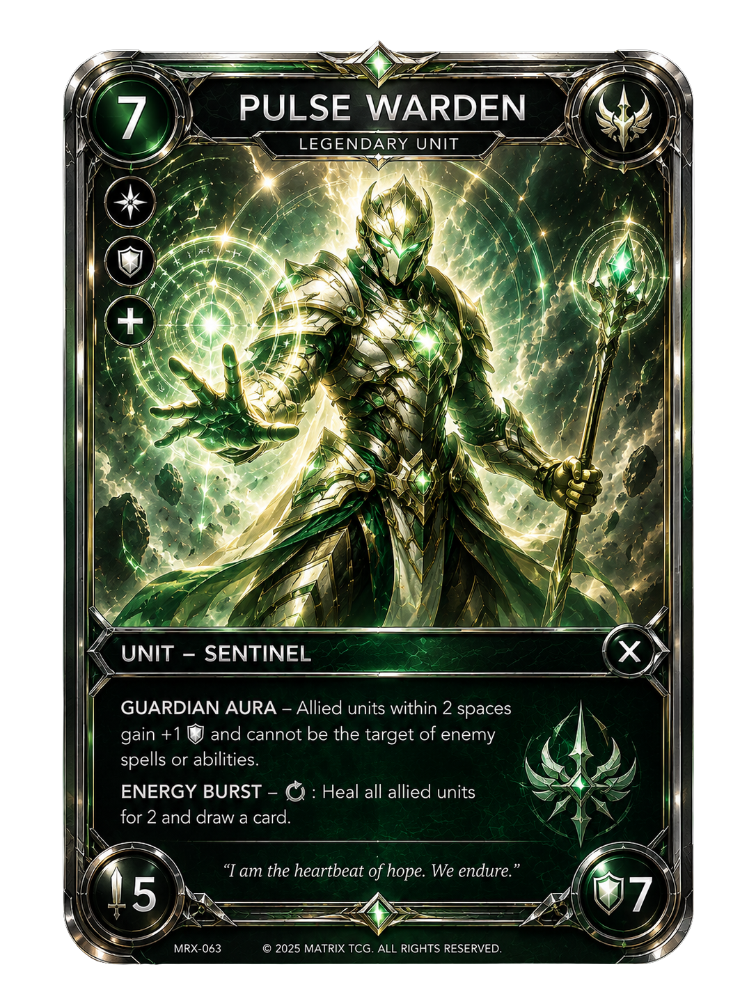 Pulse Warden — Matrix TCG Single Card | Holo Rare