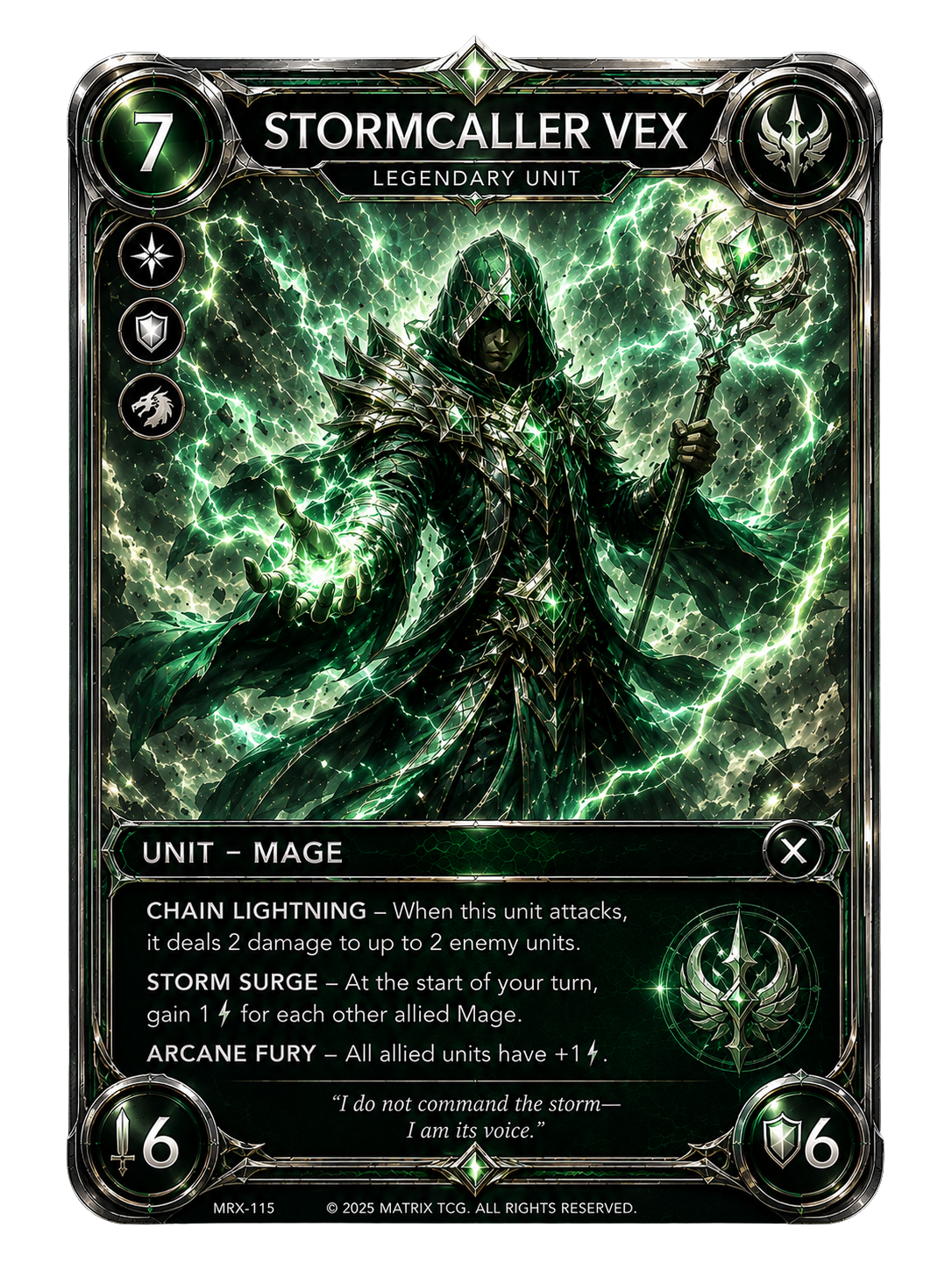 Stormcaller Vex — Matrix TCG Single Card | Holo Rare